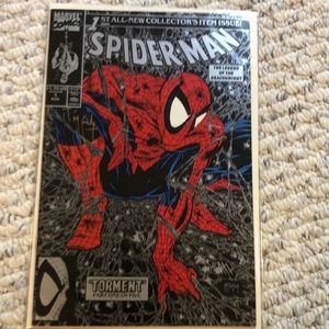 Vintage silver cover Spider-Man comic